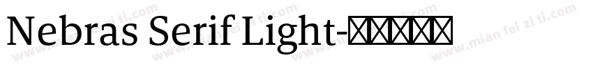 Nebras Serif Light字体转换